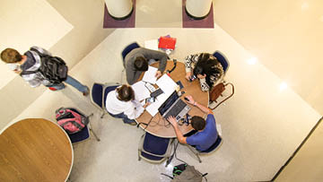 Students in Lybyer Technology Center