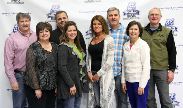 THE TEAM from Ozarks Medical Center placed third in the 12th annual Trivia Night to benefit Grizzly Athletics at Missouri State University-West Plains.  Team members included, from left, Dr. Scott Ream, Pam Ream, Tom Keller, Patty Keller, Nicki Cochran, Dr. Chris Cochran, Robin Morgan and Dr. Charles Morgan.  (Missouri State-West Plains Photo)