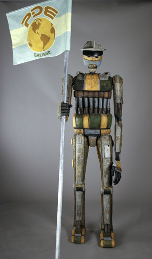 FUNCTIONAL STONEWARE pieces such as this one above created by area artist Nathan Ferree will make up the Cyborg Clayworks exhibit opening Jan. 16 at The Gallery on the Mezzanine at the West Plains Civic Center. The free exhibit, sponsored by Missouri State University-West Plains’ University/Community Programs (U/CP) Department, will be open during regular civic center hours through Feb. 17. (Photo provided)