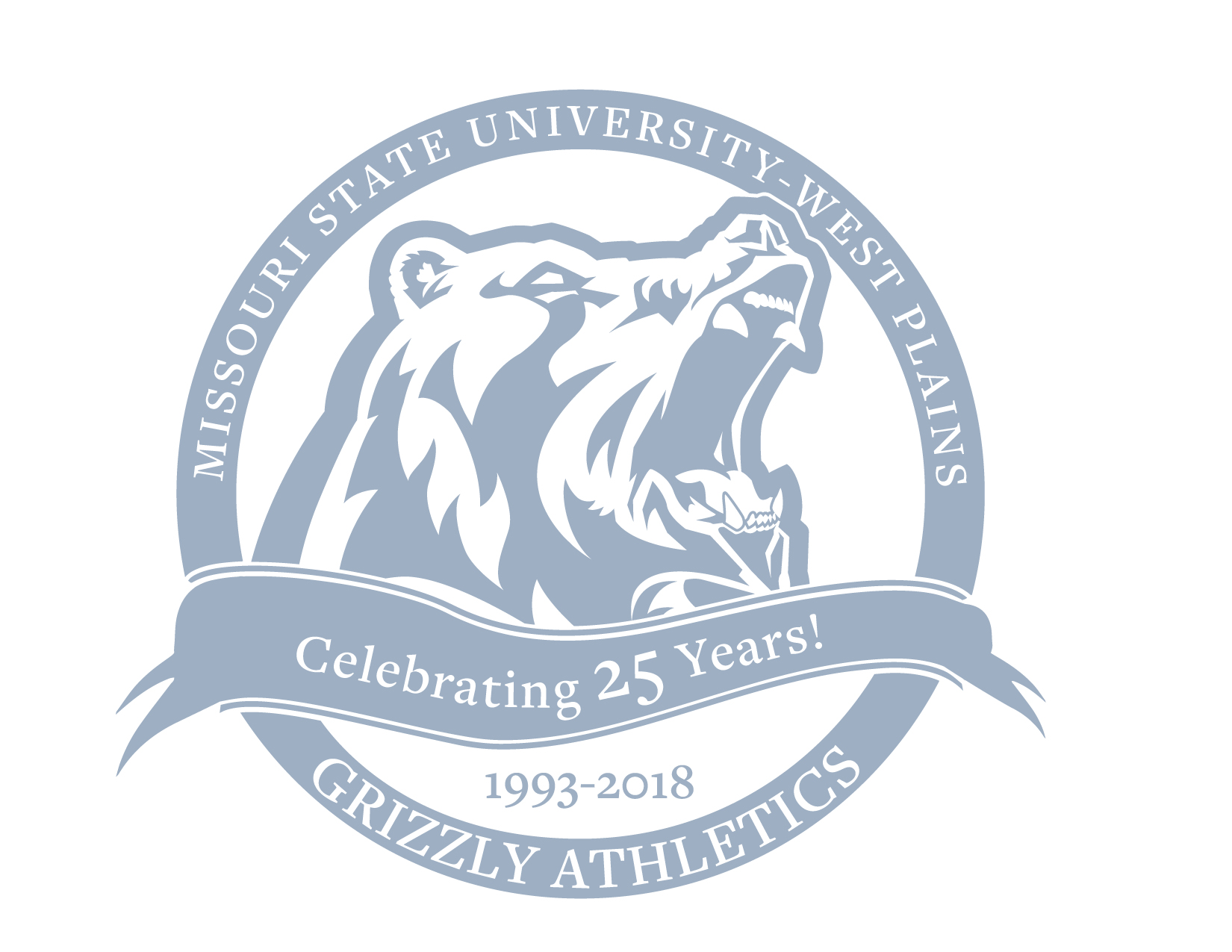 The Grizzly Athletics 25th Anniversary logo