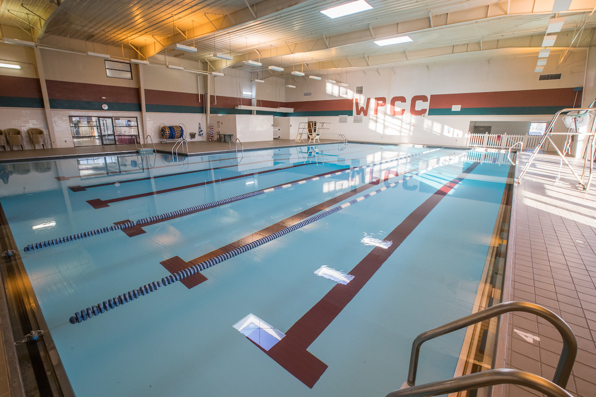 The collegiate sized pool at the West Plains Civic Center.