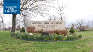 Zoom background: Missouri State-West Plains sign