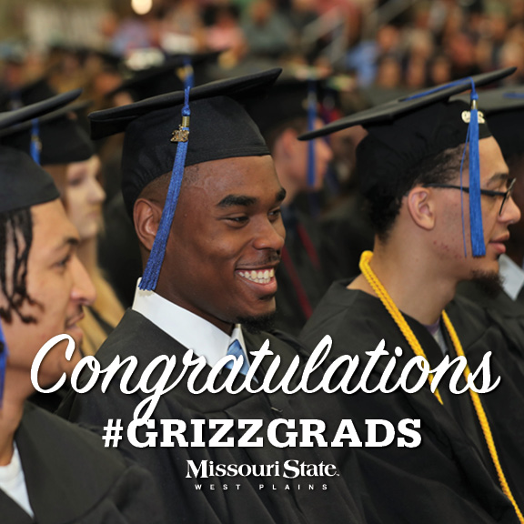 Three students with Congratulations #GrizzGrads overlay