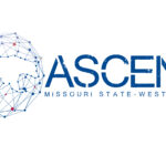 Official logo of the university's Ascend program. Text reads: "ASCEND Missouri State-West Plains" Next to the text is a graphic that creates the outline of a bear.