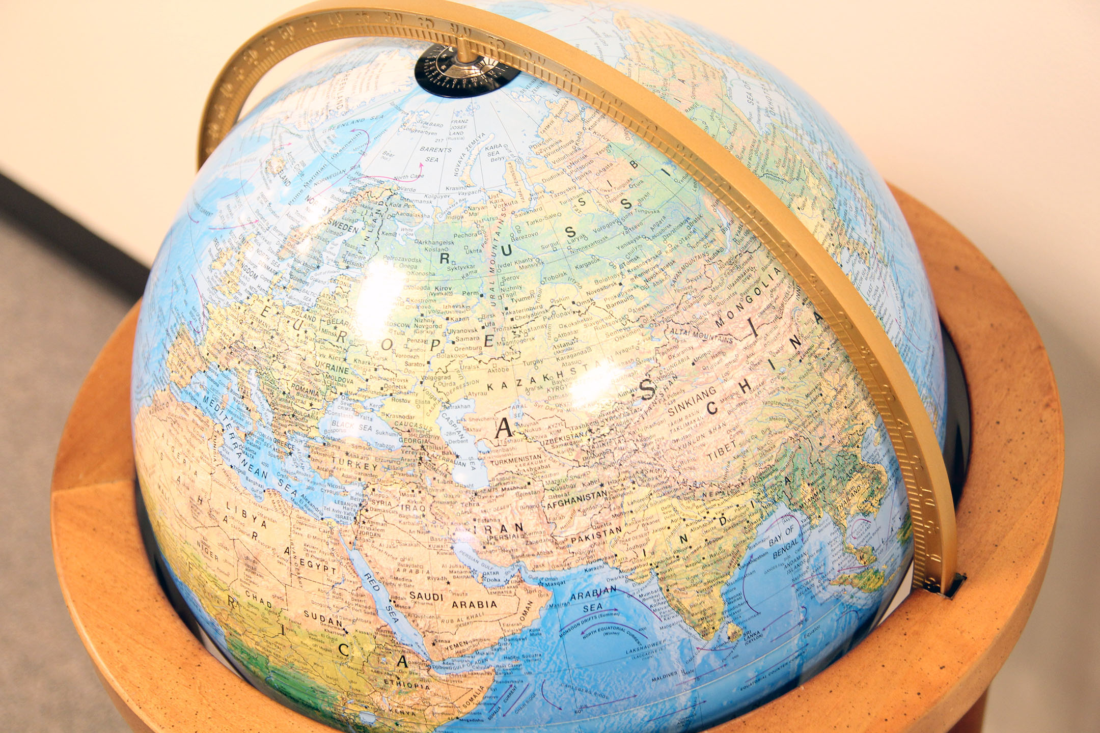 Image of a world globe