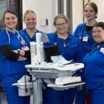 group of nursing students