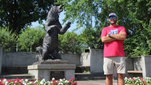 Baseball coach, Kadem Tharp.